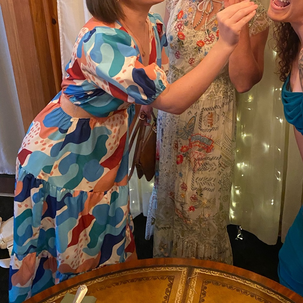 Morgan Maxi Dress Abstract Pattern - Picture 7 of 7